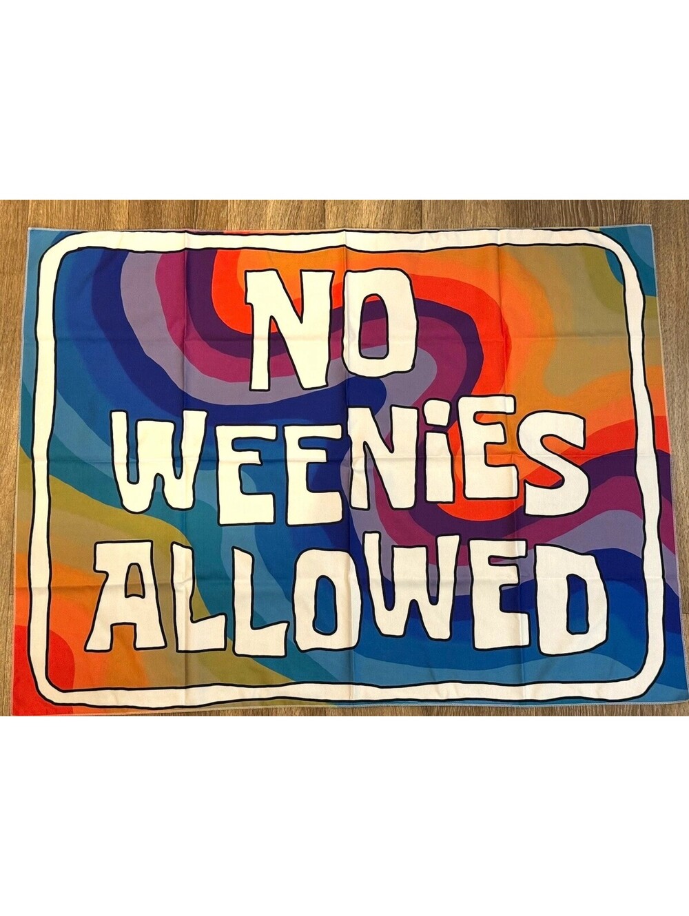LGBTQ Pride "No Weenies Allowed" Vertical Polyester Flag 30" x 40"